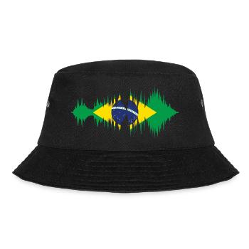 Flag of Brazil Flag of South America - Bucket Hat - black - Front - Lela (165cm)