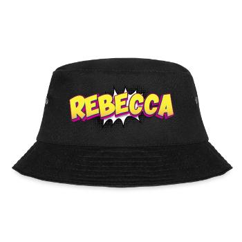 Rebecca Nom personnalisé Style bande dessinée Pop Art, - Bob - noir - Devant - Lela (165cm)