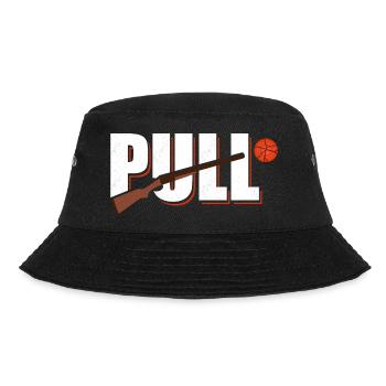 Pull Skeet Shooting Trapshooting - Bucket Hat - Schwarz - Vorne - Lela (165cm)
