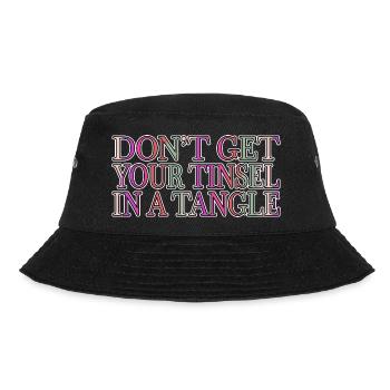 birthday christmas jokes dork christmas present - Bucket Hat - black - Front - Lela (165cm)