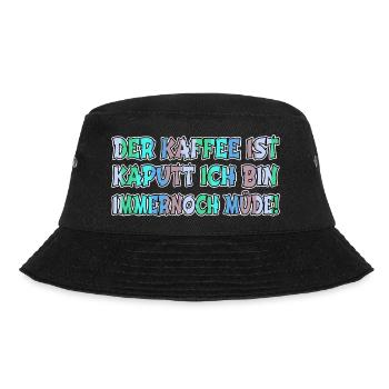 Bday Love Christmas Coffee Statement Cool - Bucket Hat - black - Front - Lela (165cm)