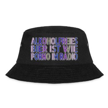 geschenk alkoholische getränke - Bucket Hat - Schwarz - Vorne - Lela (165cm)