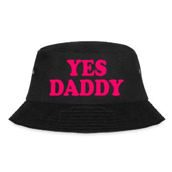 Yes daddy - Bucket Hat - Schwarz - Vorne - Lela (165cm)