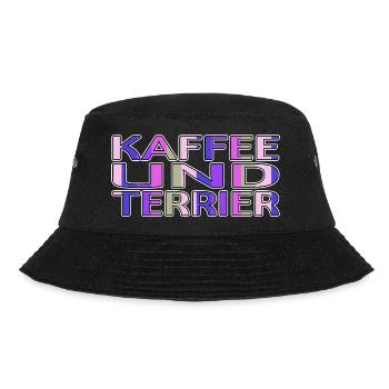 kaffeekanne kaffeebohne kaffeetasse morgen - Bucket Hat - Schwarz - Vorne - Lela (165cm)