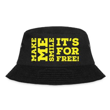 Make me smile - Bucket Hat - Schwarz - Vorne - Lela (165cm)