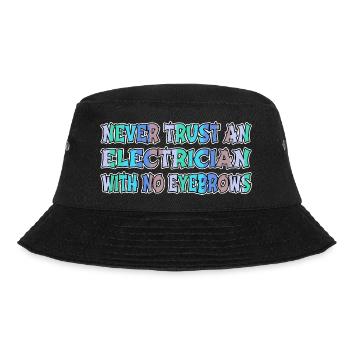 electrical engineer electrical electrician gift - Bucket Hat - Schwarz - Vorne - Lela (165cm)