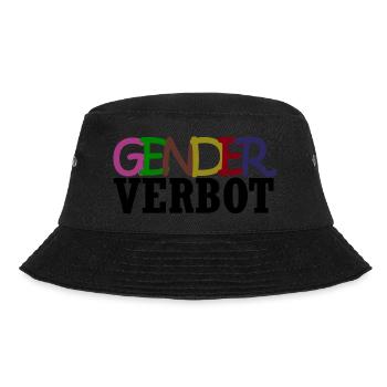 Genderverbot - Bucket Hat - Schwarz - Vorne - Lela (165cm)