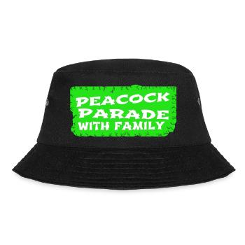 birthday quote gift idea communication in families - Bucket Hat - Schwarz - Vorne - Lela (165cm)