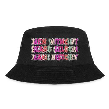 beard gang christmas beard fear harden - Bucket Hat - Schwarz - Vorne - Lela (165cm)