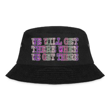 Motor Home Camping Shirt Quote Camping Ground Tent - Bucket Hat - black - Front - Lela (165cm)