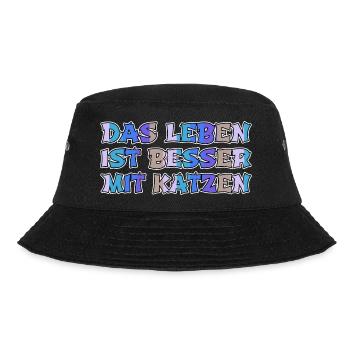 geek geburtstag witzig katze cool falbkatze bday - Bucket Hat - Schwarz - Vorne - Lela (165cm)