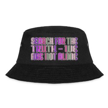 alien spaceship birthday present idea happy - Bucket Hat - Schwarz - Vorne - Lela (165cm)
