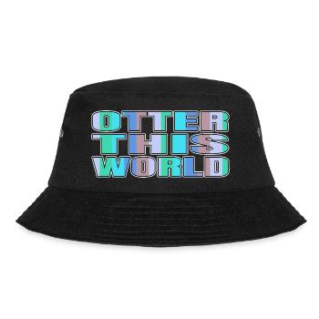 present night sky space ship astronomy colors - Bucket Hat - Schwarz - Vorne - Lela (165cm)