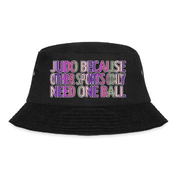 jujutsu belt funny sayings jiu jitsu tae kwon do - Bucket Hat - Schwarz - Vorne - Lela (165cm)