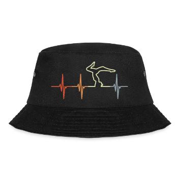 Yoga Herzlopfen - Bucket Hat - Schwarz - Vorne - Lela (165cm)