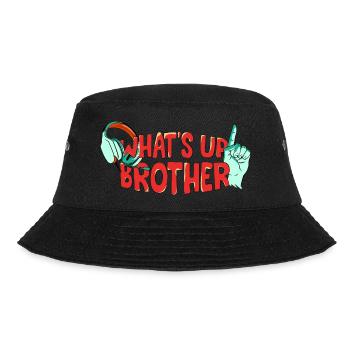 Streamer tendance drôle - What’s Up Brother - Bob - noir - Devant - Lela (165cm)