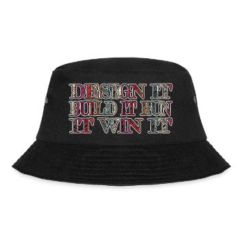 birthday present statement robotics research - Bucket Hat - Schwarz - Vorne - Lela (165cm)