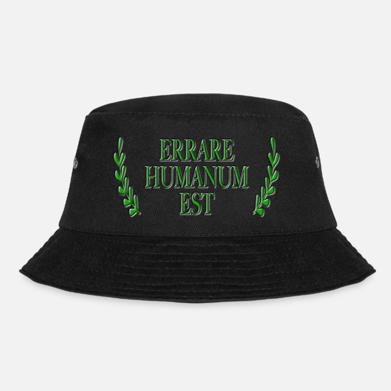 Errare Humanum Est - Bucket Hat - Schwarz