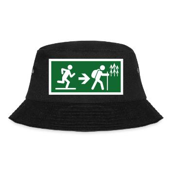 exit to hike - Bucket Hat - black - Front - Lela (165cm)