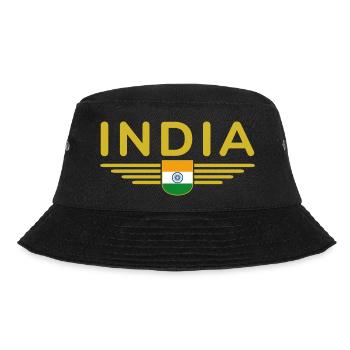 I Love India, Outfit T-Shirt Design Gift - Bucket Hat - black - Front - Lela (165cm)