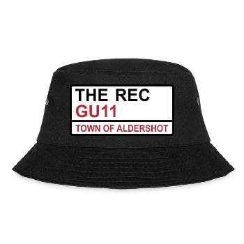 Aldershot Town The Rec Iconic Street Sign - Bucket Hat - black - Front - Lela (165cm)