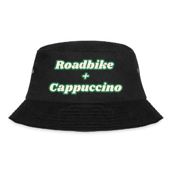 Roadbike + Cappuccino - Bucket Hat - Schwarz - Vorne - Lela (165cm)