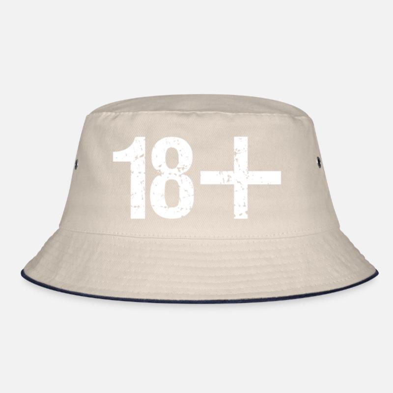 18 plus Vintage Distressed Retro Bucket Hat
