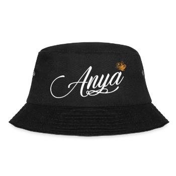 Anya Custom Name for Women Kids Toddlers - Anya - Bucket Hat - black - Front - Lela (165cm)