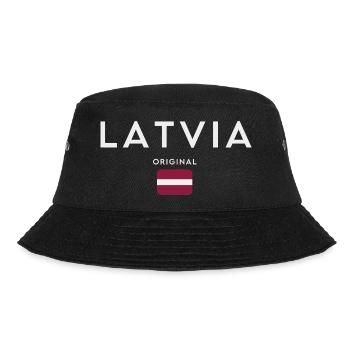 Latvian flag, Latvian pride - Bucket Hat - black - Front - Lela (165cm)