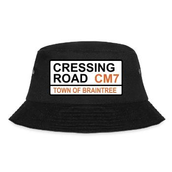Braintree Cressing Road Iconic Street Sign - Bucket Hat - black - Front - Lela (165cm)