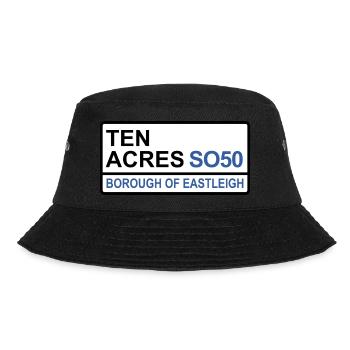 Eastleigh Ten Acres Iconic Street Sign - Bucket Hat - black - Front - Lela (165cm)