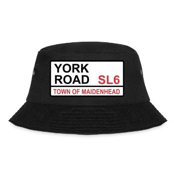 Maidenhead York Road Iconic Street Sign - Bucket Hat - black - Front - Lela (165cm)