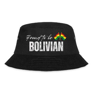 Bolivianer stolz, ich liebe Bolivien - Bucket Hat - Schwarz - Vorne - Lela (165cm)