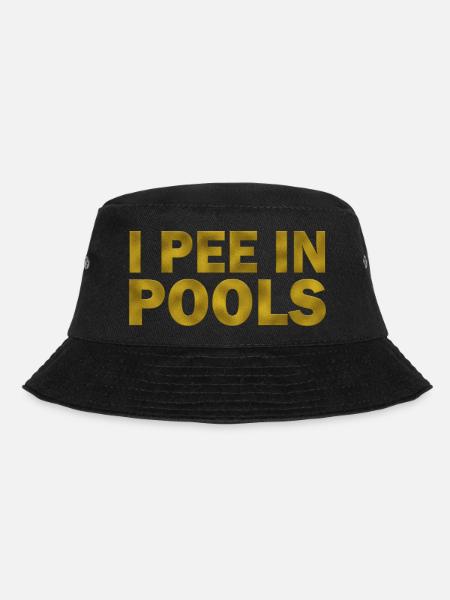 I Pee In Pools - Bucket Hat - Schwarz