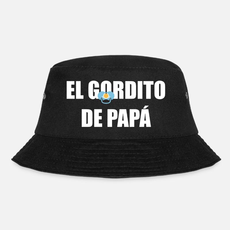 Daddy's Chubby in WEISS - Bucket Hat - Schwarz