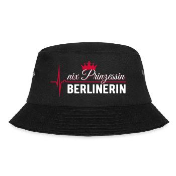 Nix Princess - Berliner - ECG Pulse Gift - Bucket Hat - black - Front - Lela (165cm)