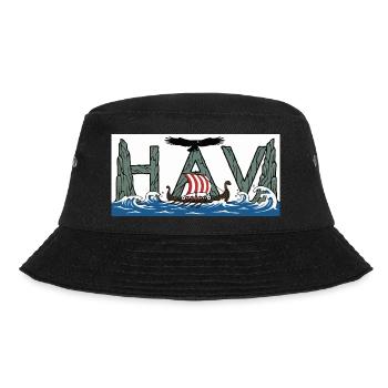 Havets Viking - Der Wikinger des Meeres - Bucket Hat - Schwarz - Vorne - Lela (165cm)