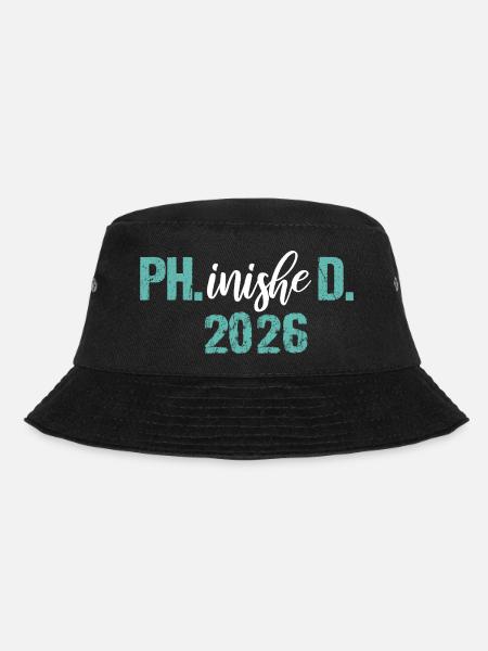 Doktor 2026 Abschluss Philister Dissertation Phd - Bucket Hat - Schwarz