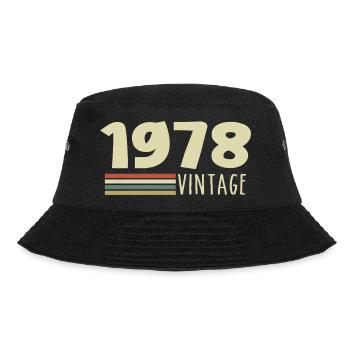 1978-Anniversary-1978-retro-1978 - Bucket Hat - black - Front - Lela (165cm)