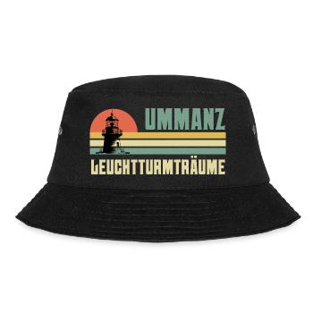 Ostsee Urlaub UMMANZ LEUCHTTURMTRÄUME Lustig - Bucket Hat - Schwarz - Vorne - Lela (165cm)