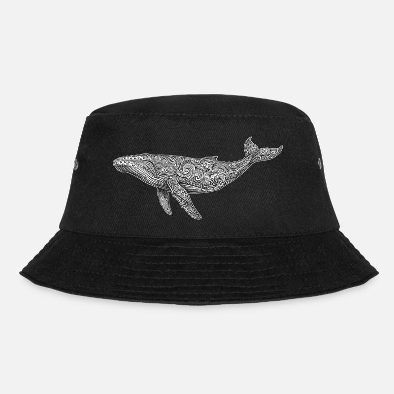 Buckelwal - Bucket Hat - Schwarz
