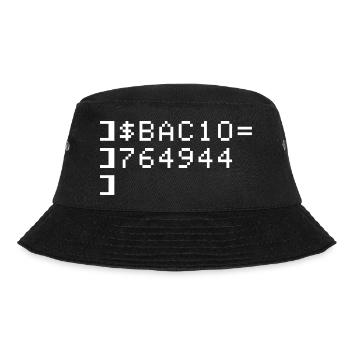 Bacio BAC10 8-Bit Esadecimal Code Nerd Pixel Art - Bucket Hat - black - Front - Lela (165cm)