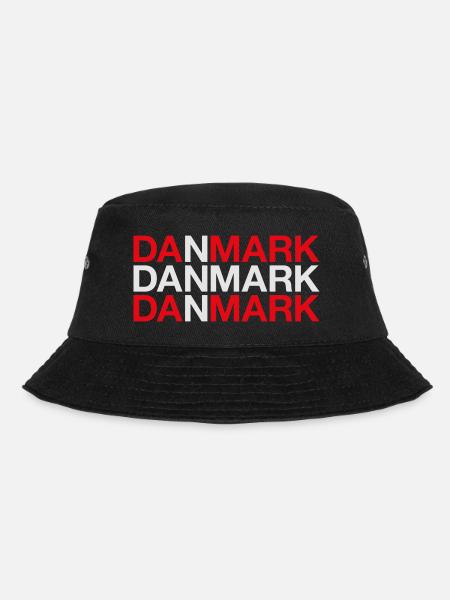 Danmark Denmark Dänemark Flagge - Bucket Hat - Schwarz