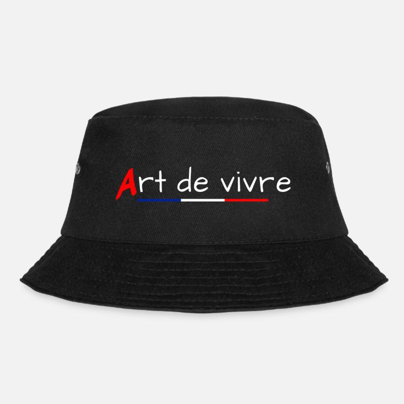 Kunst des Wohnens - Bucket Hat - Schwarz