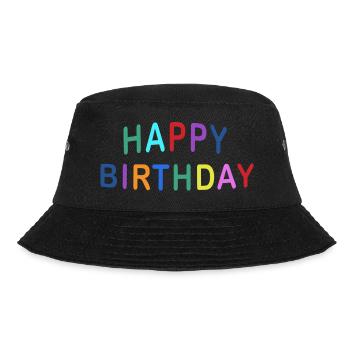 HAPPY BIRTHDAY COLOR - Bucket Hat - Schwarz - Vorne - Lela (165cm)