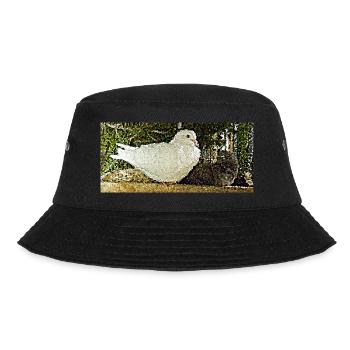 Die Taube bringt Frieden - Bucket Hat - Schwarz - Vorne - Lela (165cm)