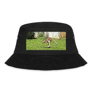 The Great Kangaroo Jump - Bucket Hat - black - Front - Lela (165cm)