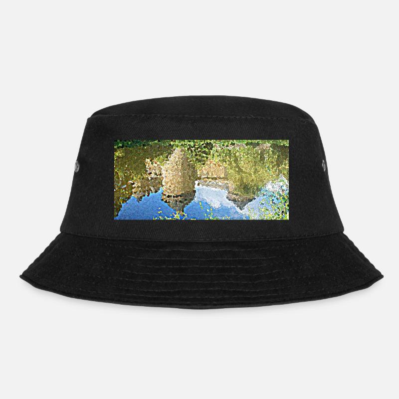 The castle and its reflection - Bucket Hat - black
