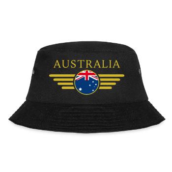 Ich liebe Australien, Eleganz Stil Design T-Shirt - Bucket Hat - Schwarz - Vorne - Lela (165cm)