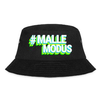#MALLEMODUS Blau/Grün - Bucket Hat - Schwarz - Vorne - Lela (165cm)